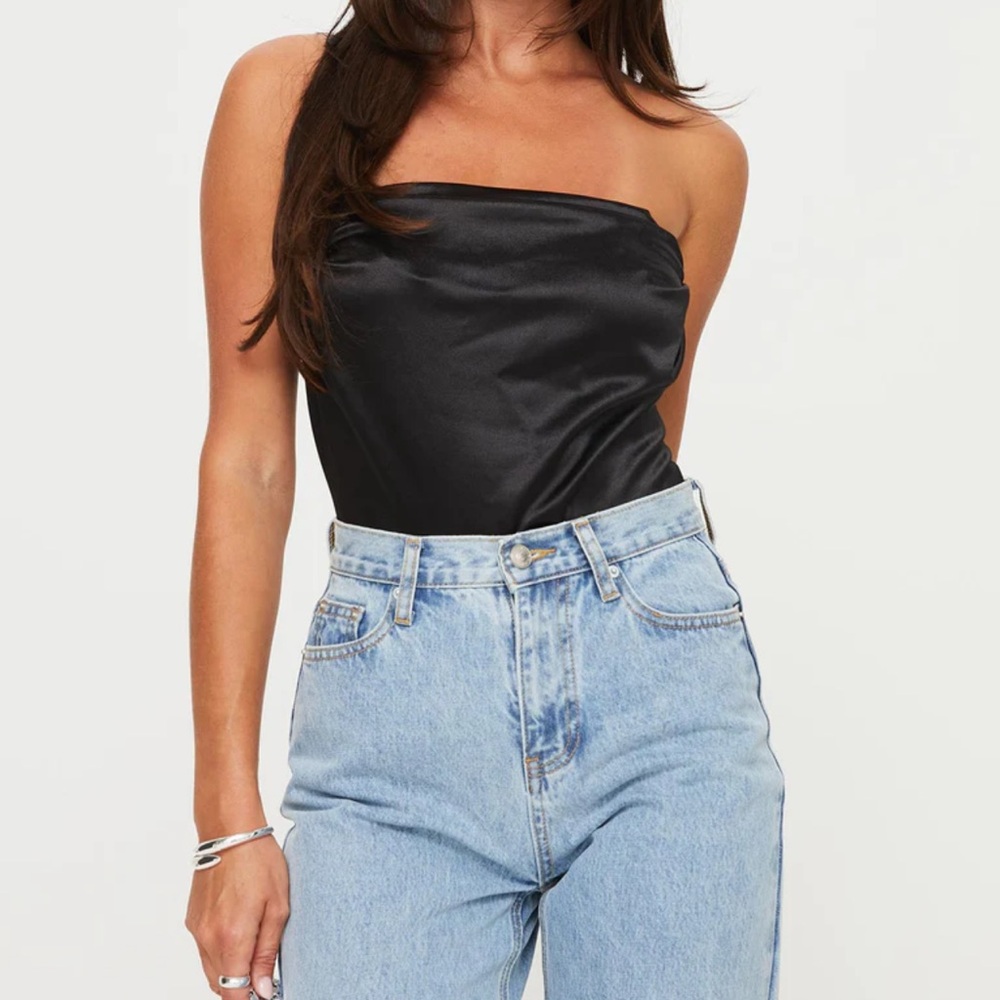 Black Silk Bodysuit
